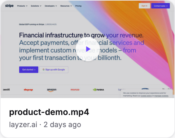 A finished video in Zepee